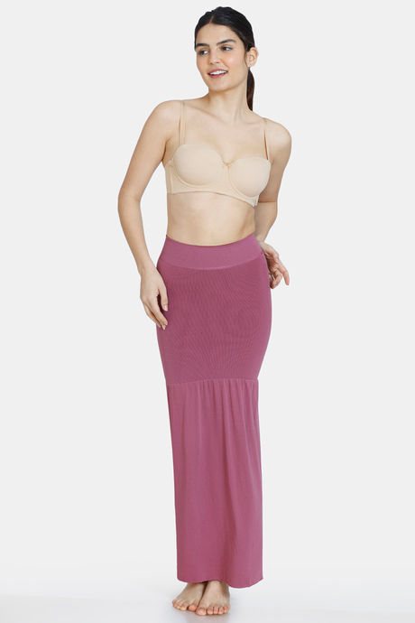 Zivame All Day Flared Mermaid Reversible Saree Shapewear - Brown Rose — image 7